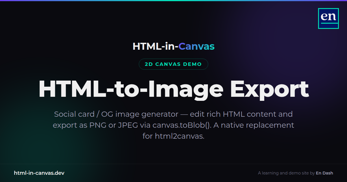 HTML to Image Export HTML in Canvas