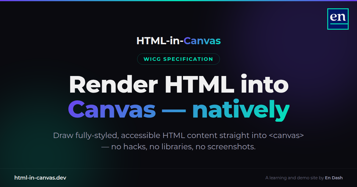 HTML-in-Canvas